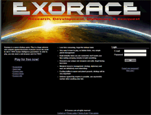 Tablet Screenshot of exorace.com
